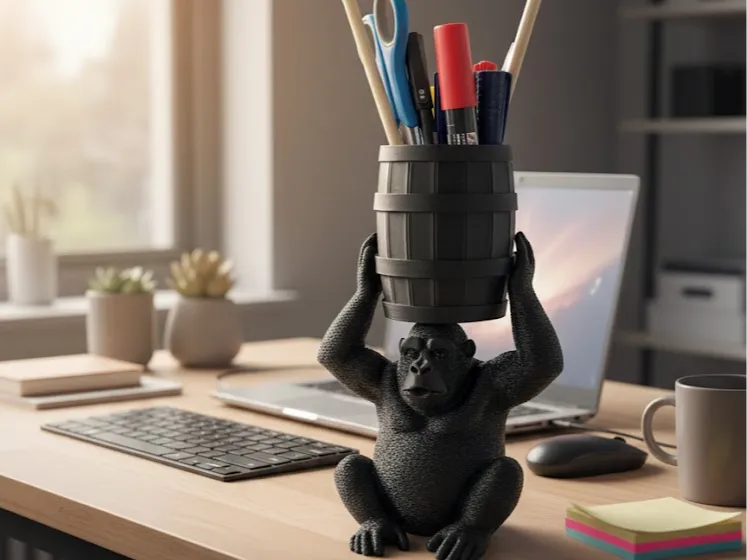 Cool Gorilla Desk Organizer