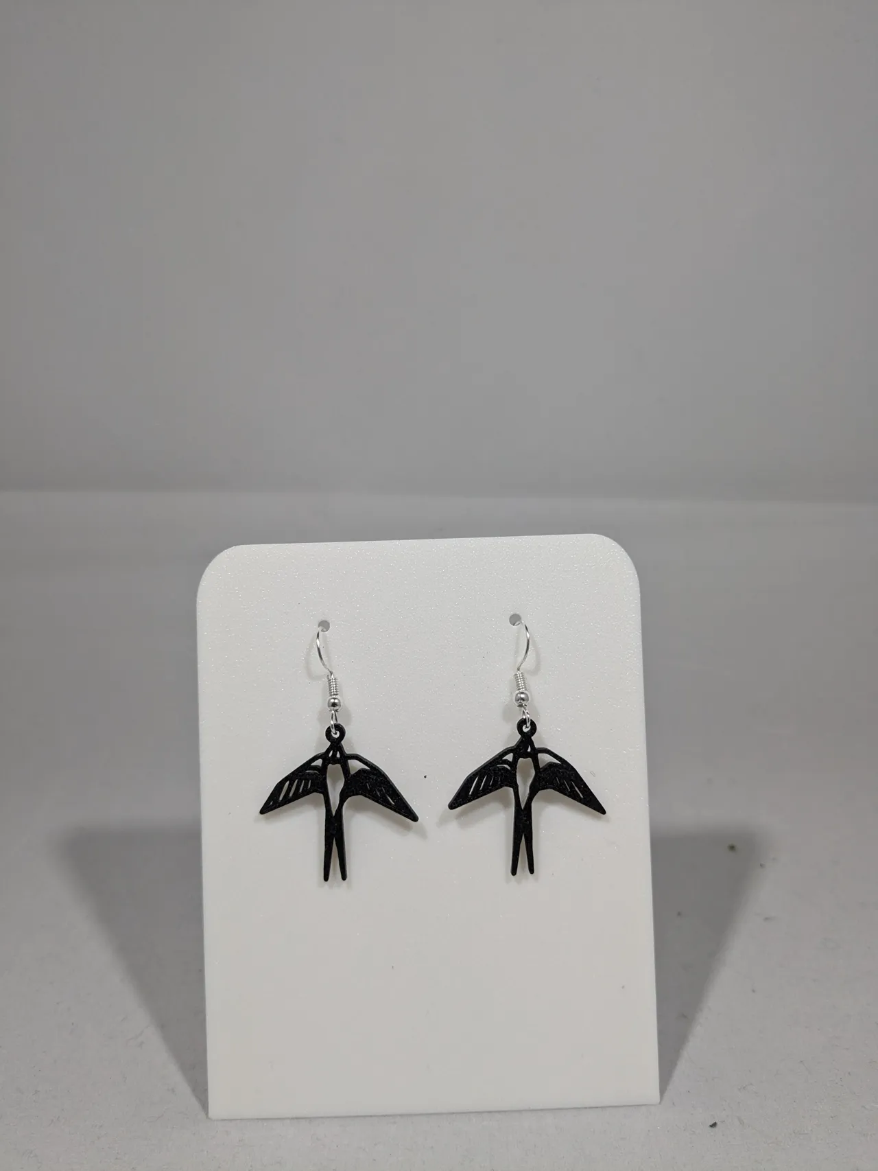 Bird earrings view 2