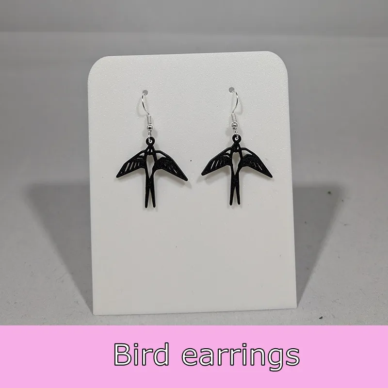Bird earrings view 3