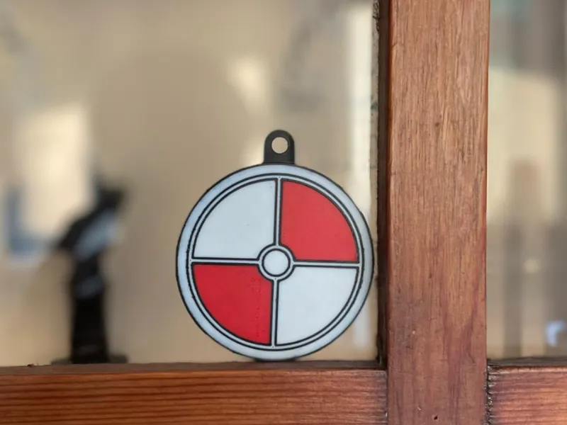 viking shield keychain
