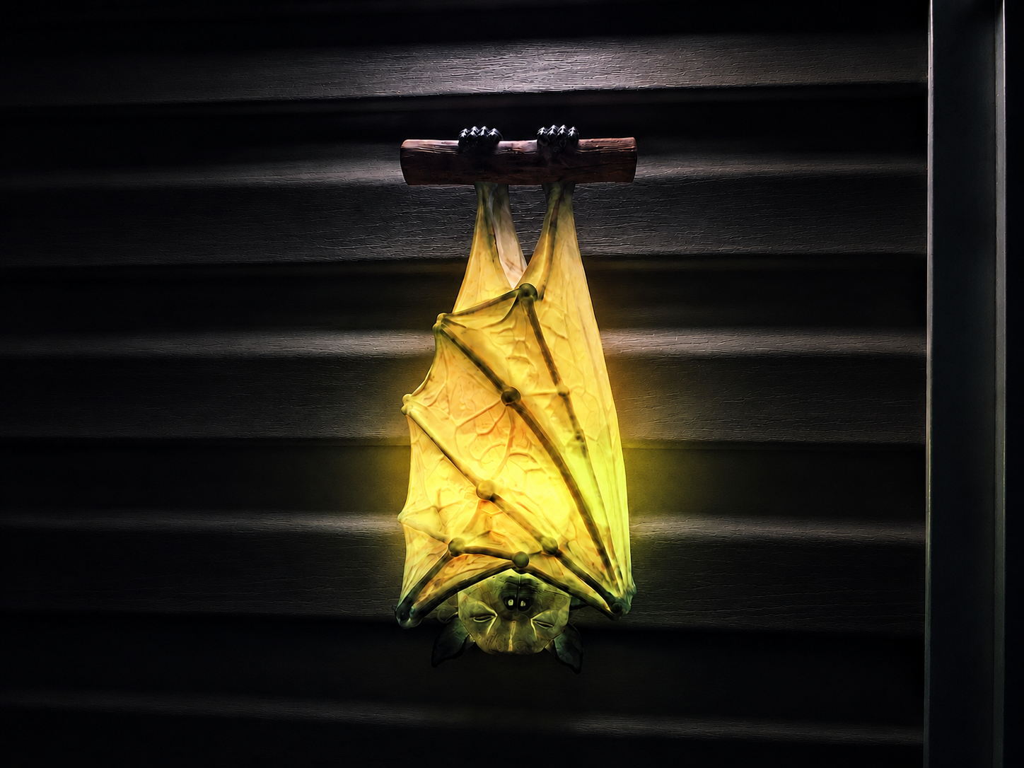 Sleeping Bat Wall Lamp – LED Tealight Lantern - 1
