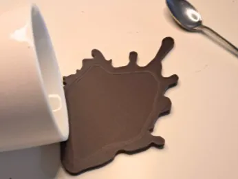 Fake Coffee Spill Coaster