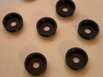 Tapered Screw Head Cover Base for Rubber Cap
