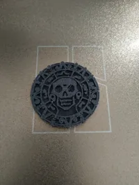 Porte-clés médaillon Pirates des Caraïbes (lissé) — photo 4