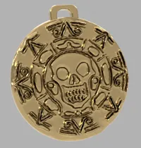 Porte-clés médaillon Pirates des Caraïbes (lissé) — photo 1