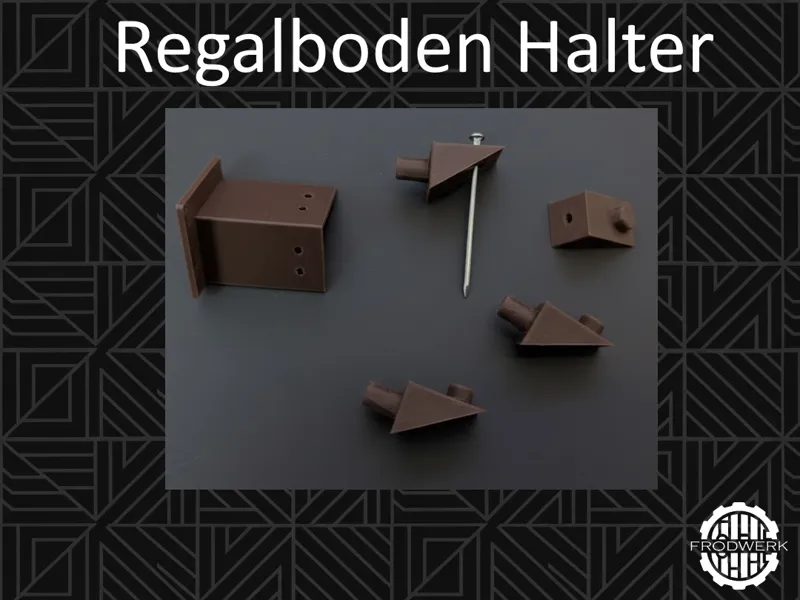 Regalboden Halter - 5mm / inkl. Markierhilfe