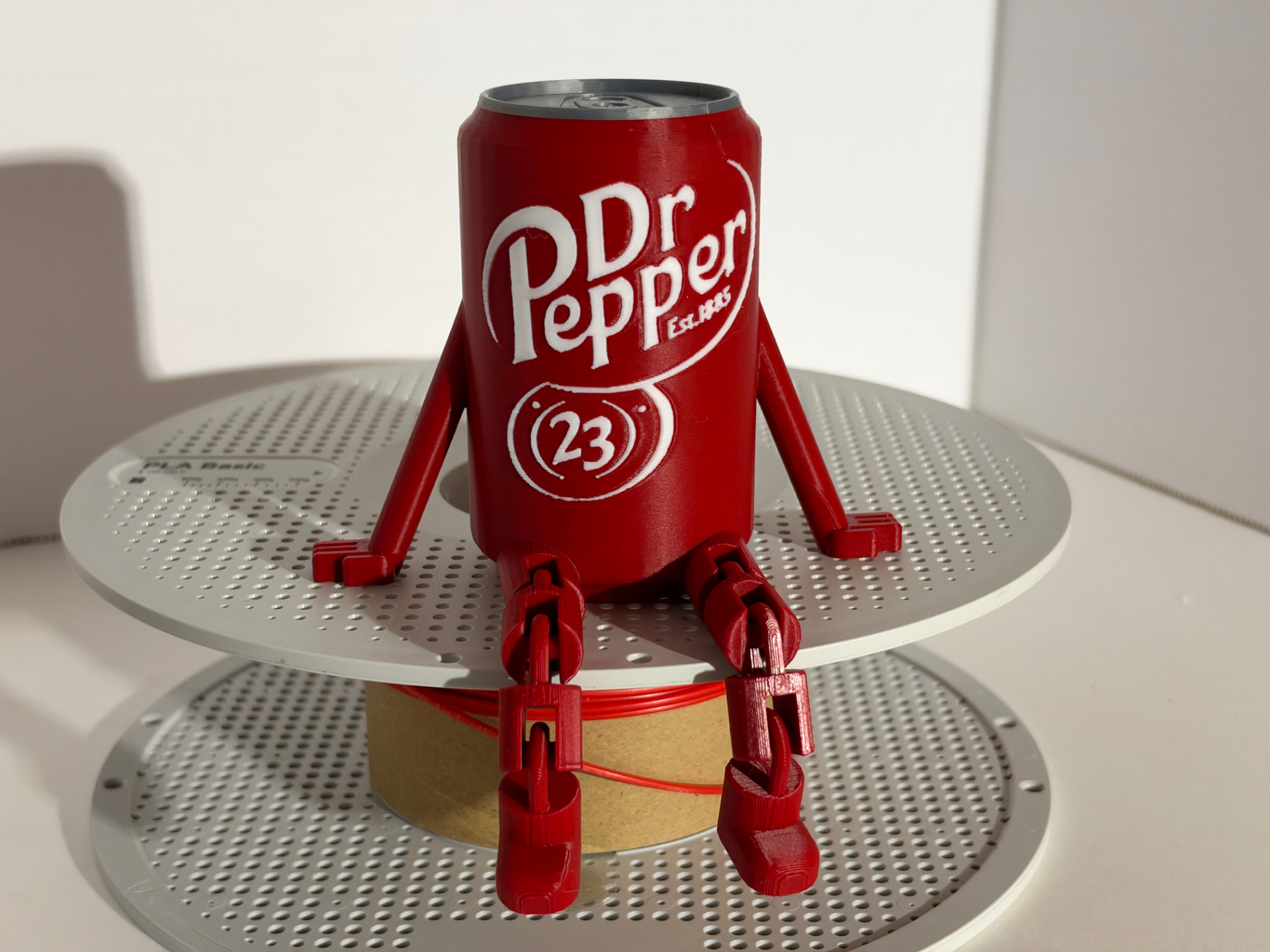 Dr Pepper Buddy with Flexi Legs & Magnetic Bottom! 3D model