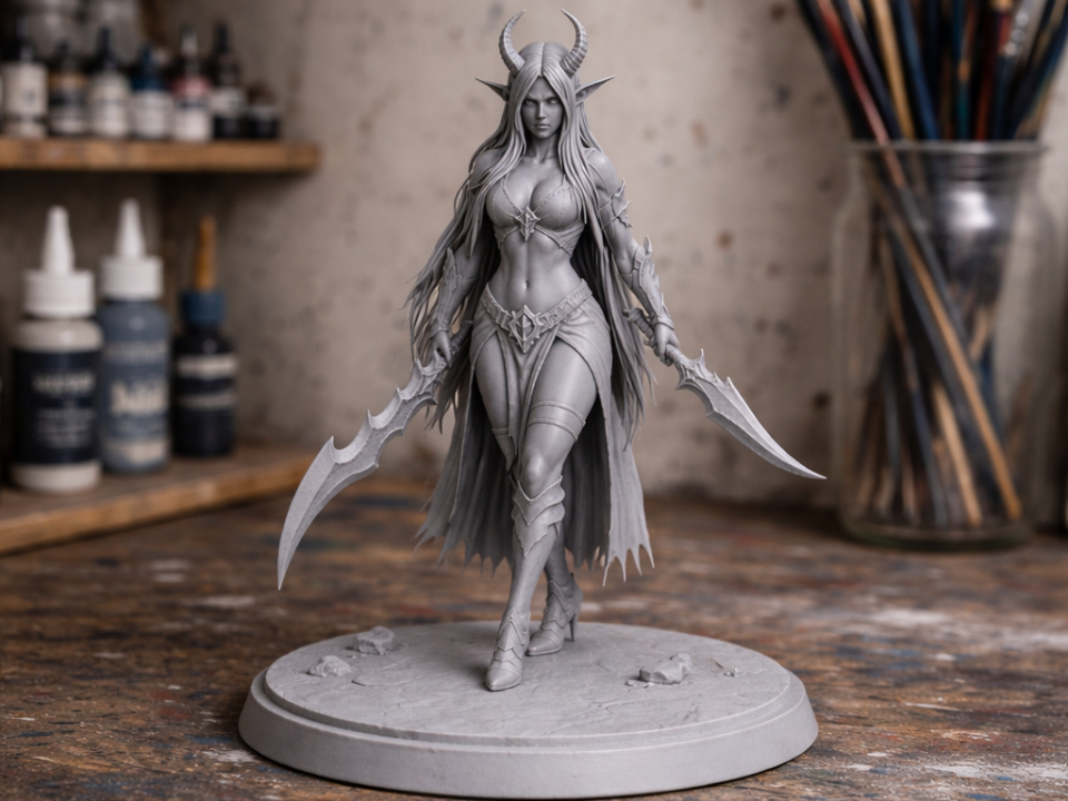 Demon Elfen Schlächterin "Vaelyra Blutmond"