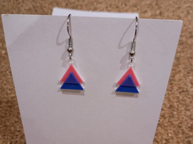Bi-Triangle Earrings