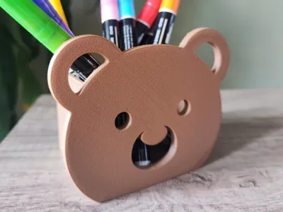 Cute Teddy Pen Holder 