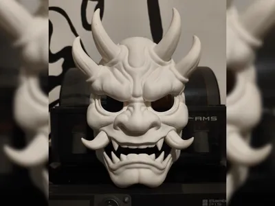 Modern Aggressive Oni Mask