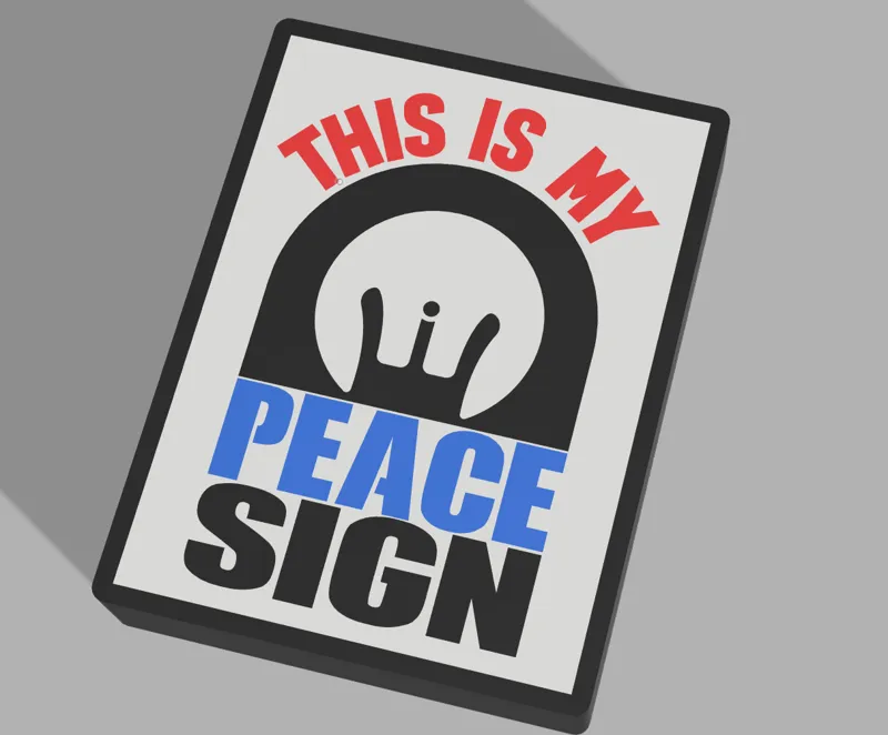 This is My Peace Sign - Lightbox