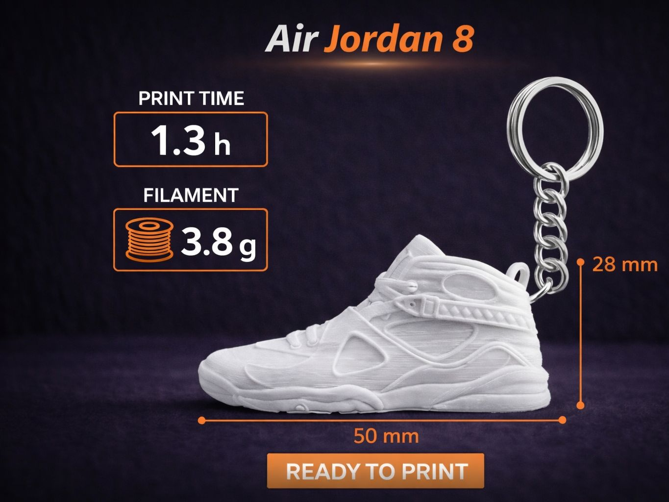 Schlüsselanhänger Air Jordan 8