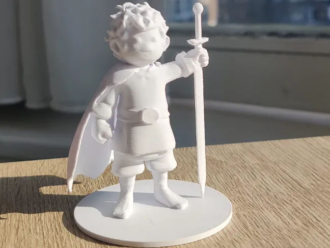 Hobbit with sword