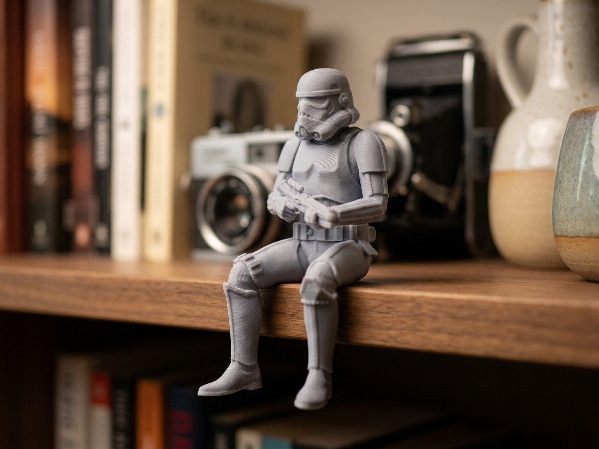 Star Wars Stormtrooper edge sitter figurine!