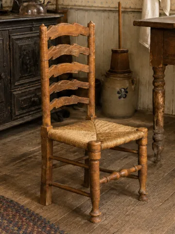 Maceta decorativa: Mini French Provincial Ladderback Chair — vista de referencia 2