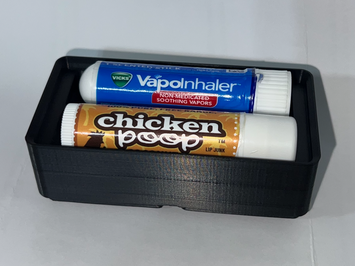 Gridfinity - Dual Chapstick / LipBalm Holder