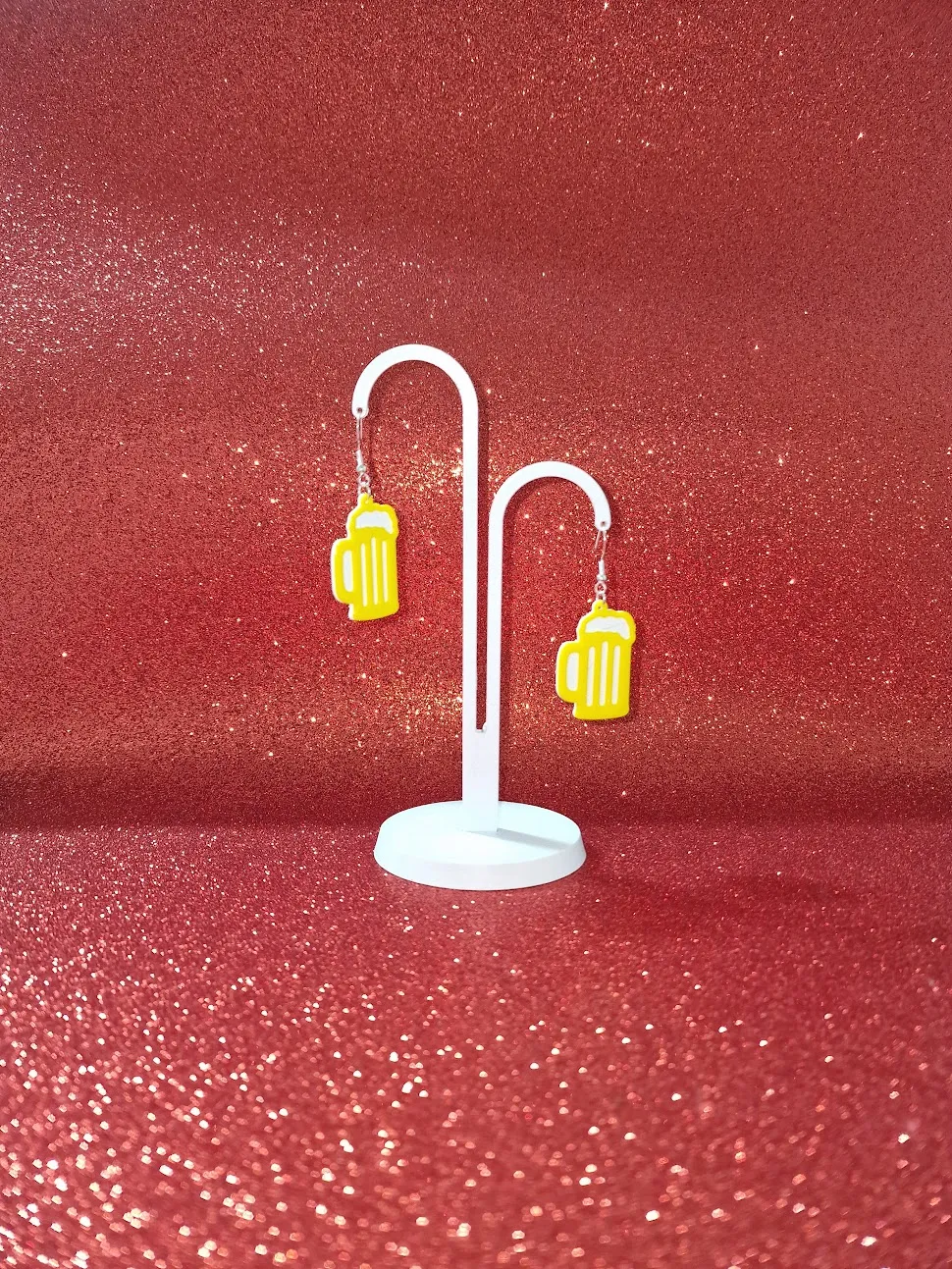 Beer earrings view 3