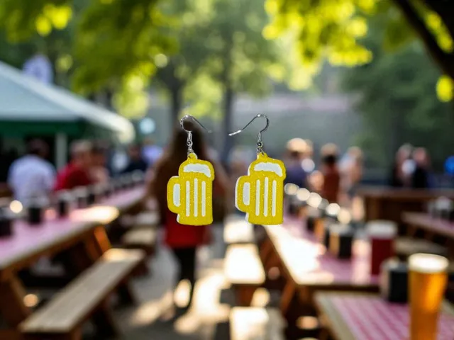 Beer earrings