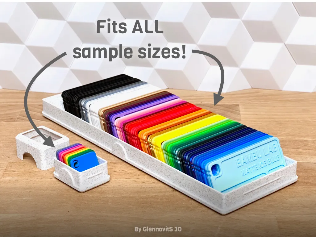 Ultimate Sample Box (customize filament swatch box view 2