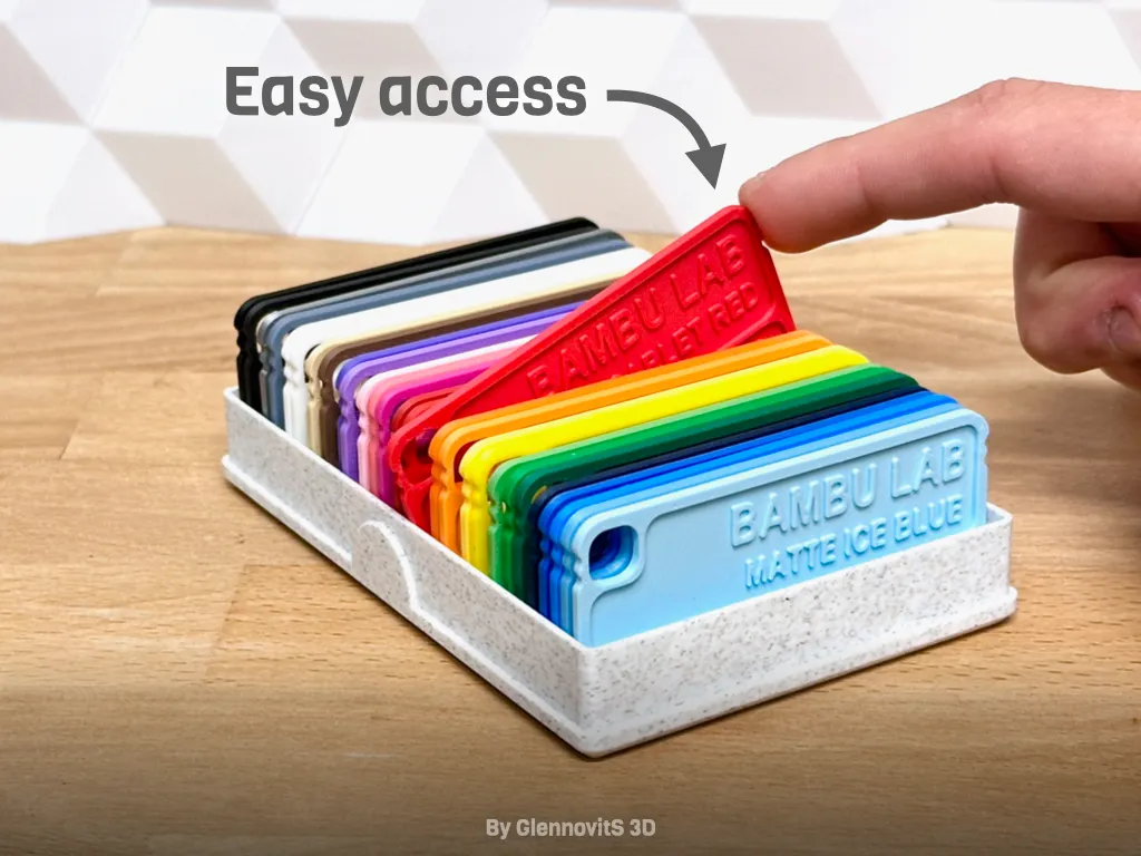 Ultimate Sample Box (customize filament swatch box view 4
