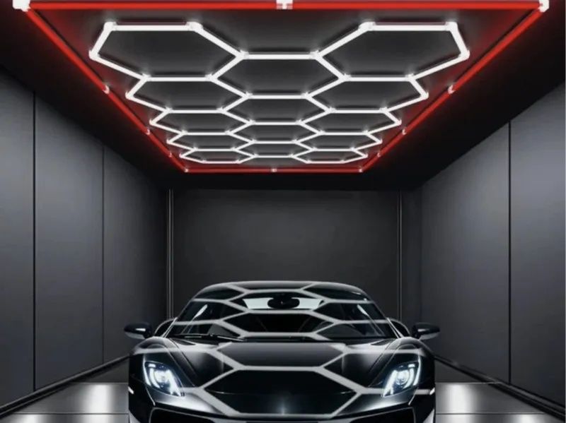 Garage Hexagon Led Light Mount