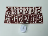 Valentine Inserts (Tiny Size 38x57mm)