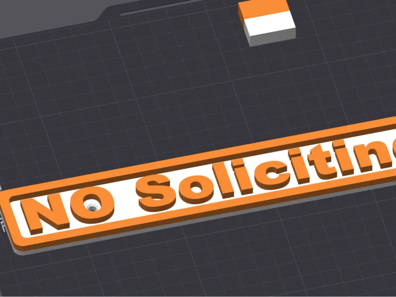 Sign No Soliciting