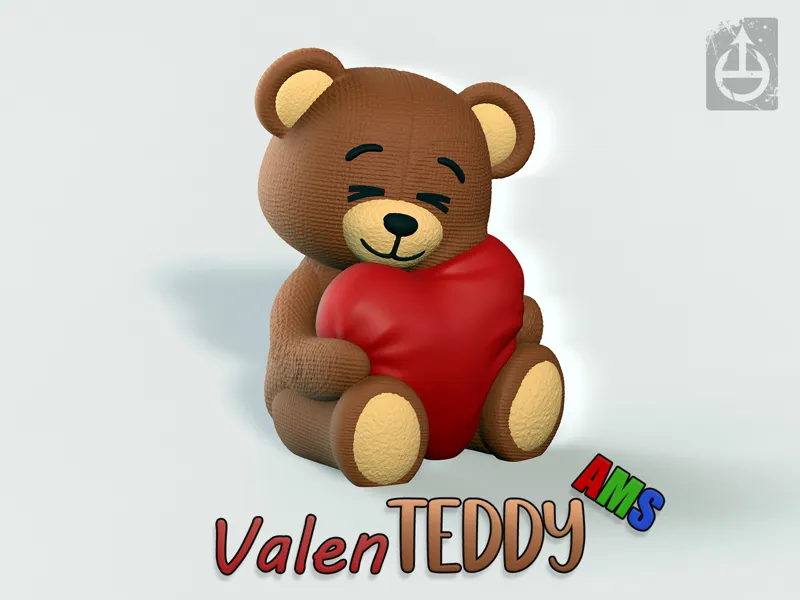 Valenteddy - Valentine's Day Teddy Bear - AMS