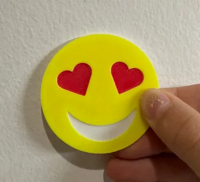 Valentine Heart Smiley Emoji Coin