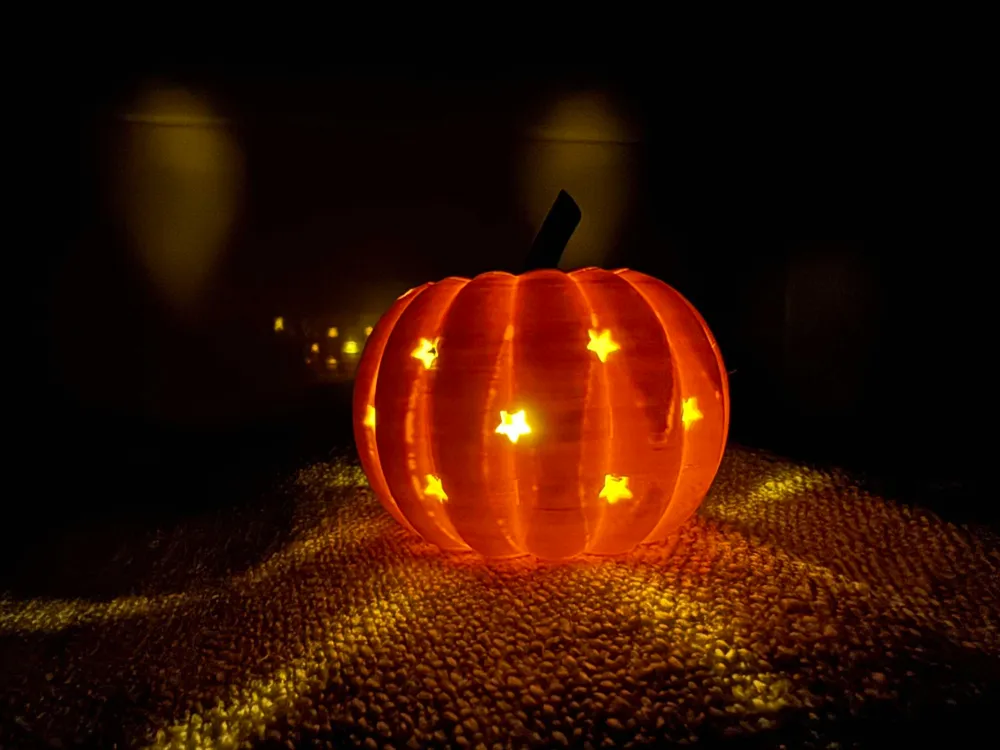 Small Led Pumpkins 80mm Mini Pumpkins for led tea lights with stand - Free 3D Print Model ...