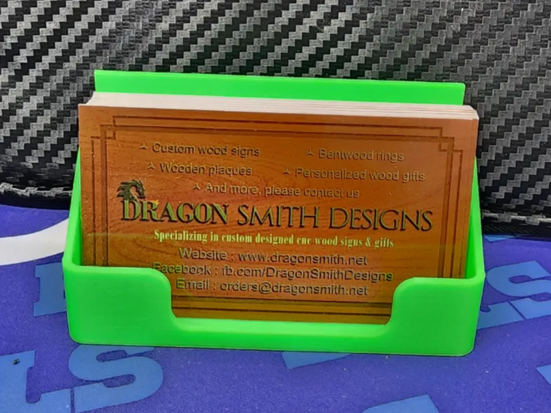 Simple Slat Wall Business Card Holder