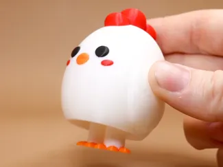 Popping Feet Rooster - Print in Place
