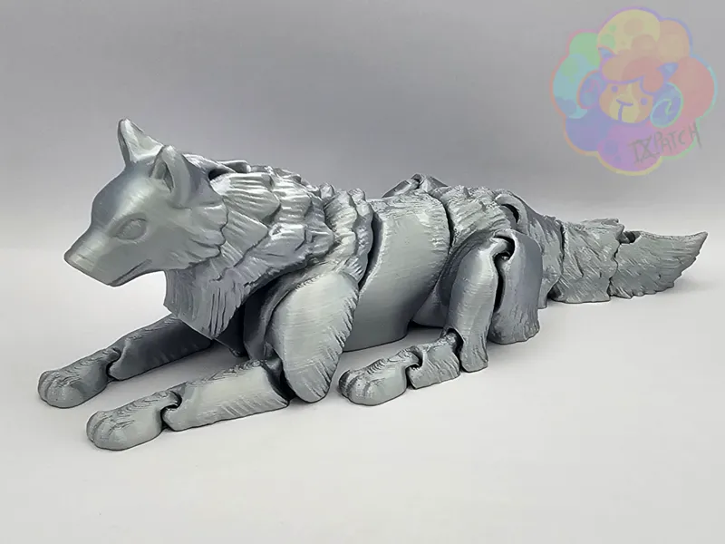 Floppy Wolf - Flexi Articulated Animal (pip)