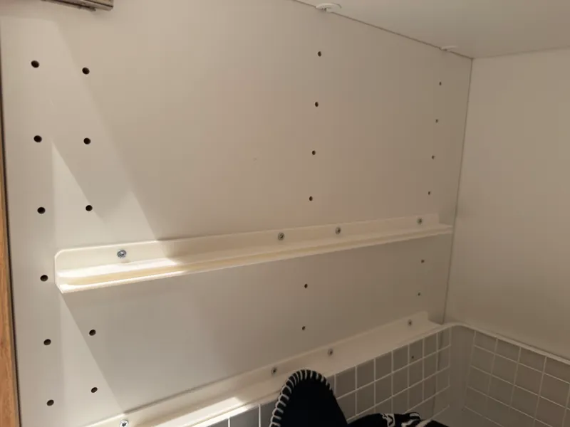 Wire basket rails for Elfa basket in IKEA PAX 
