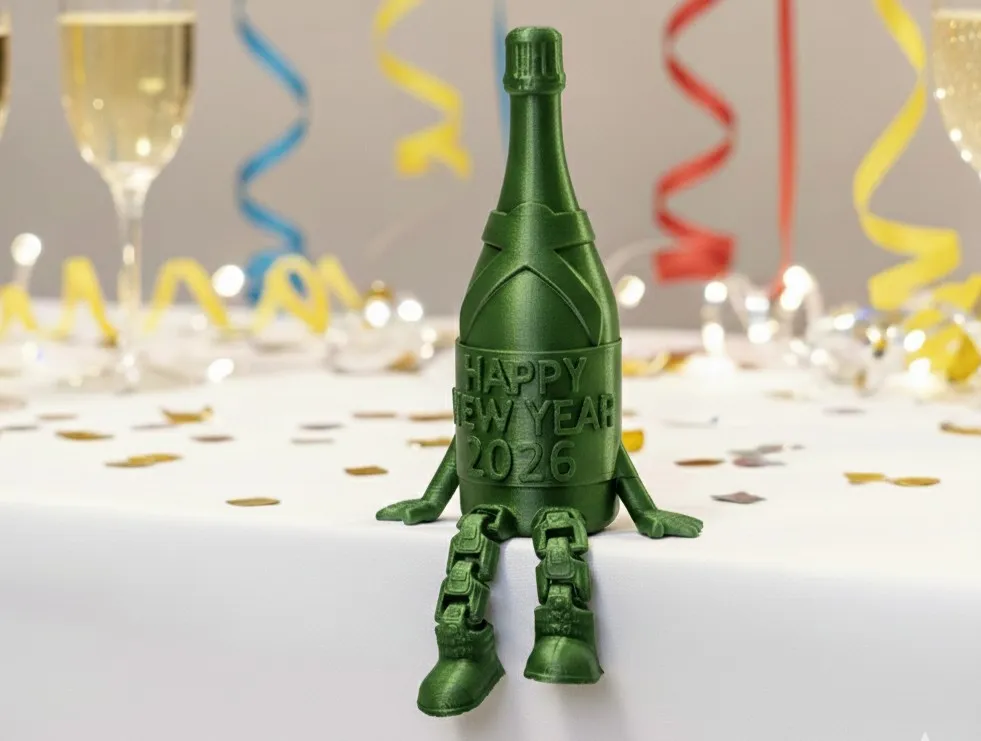 Spezielles Design, Neujahrsthema, dekoratives Ornament, Flaschenschmuck, Geschenk, Sammlerstück