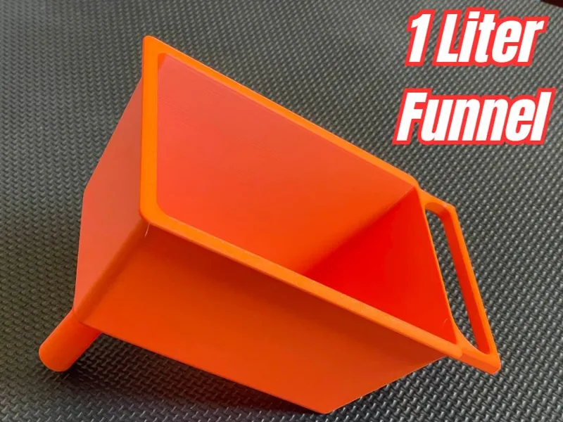 1 LITER Rectangular Funnel with Handle GRIP
