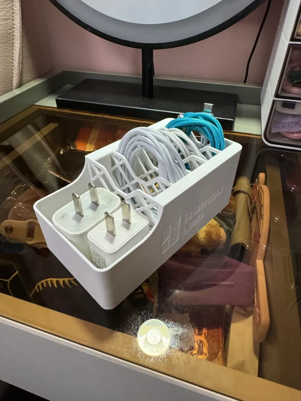 【Optimized and Strengthened】Data Cable Organizer Portable Charger and