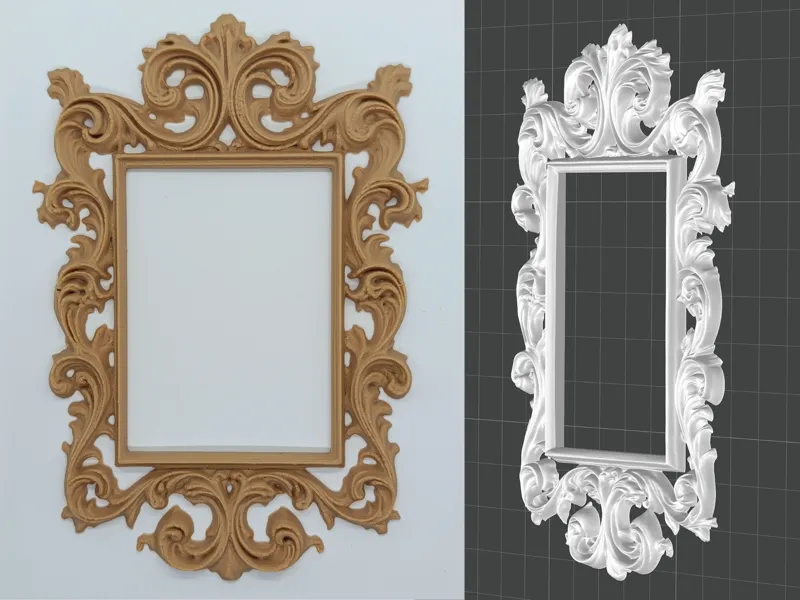 Cornice con fregio decorativo