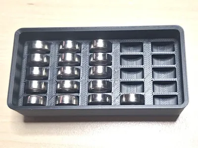 Gridfinity 2x1 - 25 x LR44 - AG13 Batterie Box