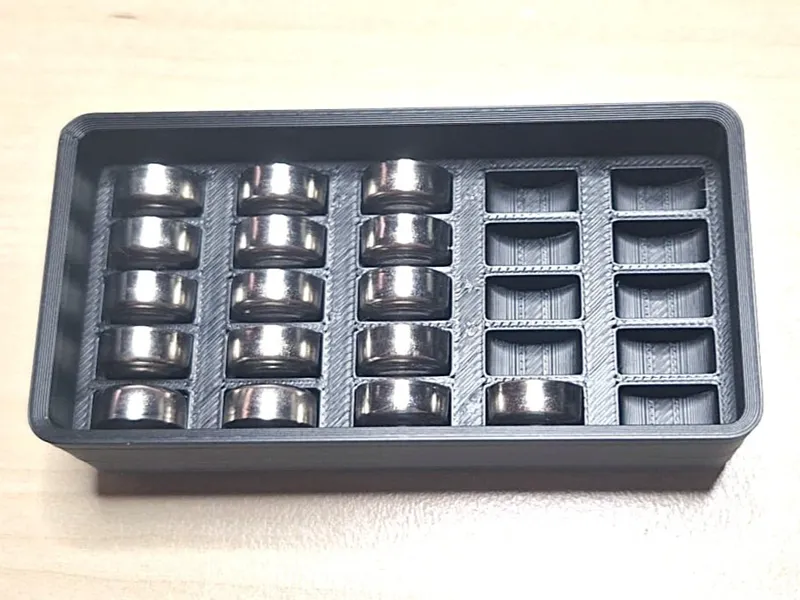 Gridfinity 2x1 - 25 x LR44 - AG13 Batterie Box