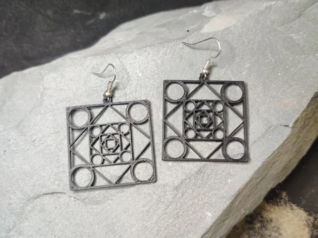 Fractal Frame Earrings