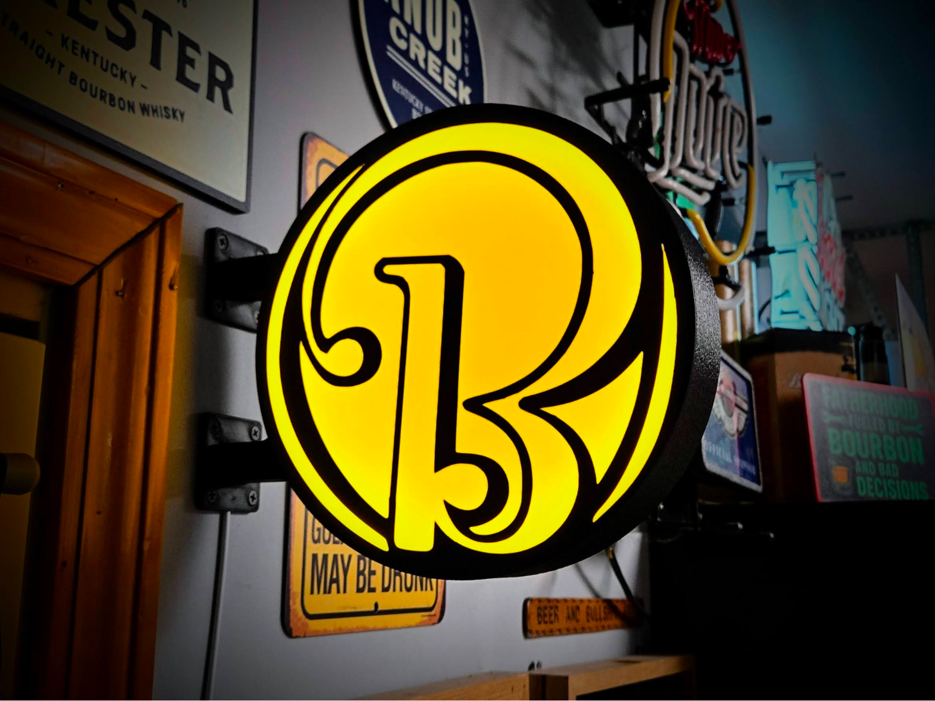 BEECHCRAFT AIRCRAFT -2Sided Station Style Lightbox