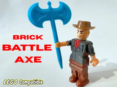 Legos Brick | Double Battle Axe