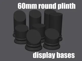 60mm Round Plinth Display Bases