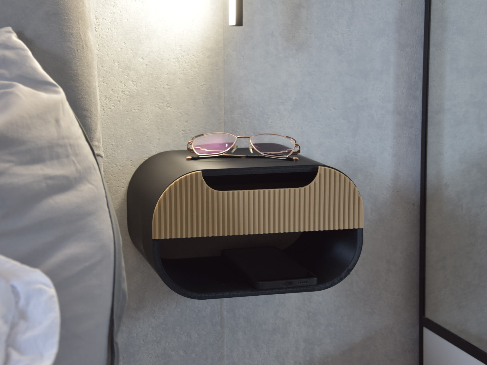 Minimalist Floating Nightstand with drawer