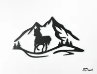 Décoration murale cheval en 2D — photo 4