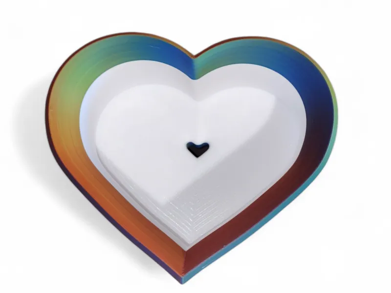 Heart Shaped Candy Bowl And/or Cake Plate Stand