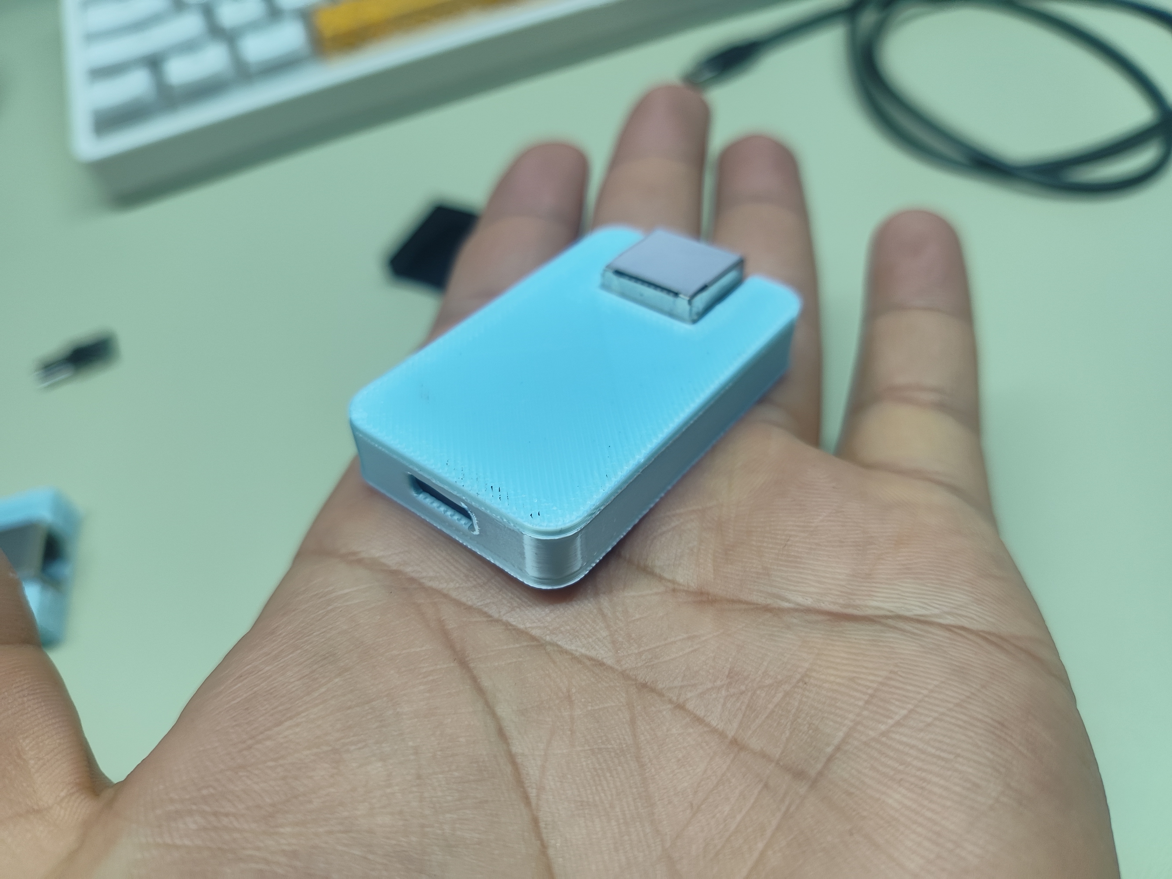 Miniatura 2 do modelo 3D 立创网络设备console配置线（RJ-45版）外壳