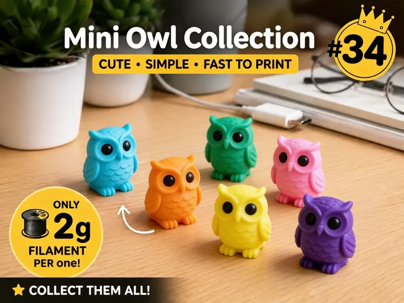 Mini Owl Fidget - Micro Zoo